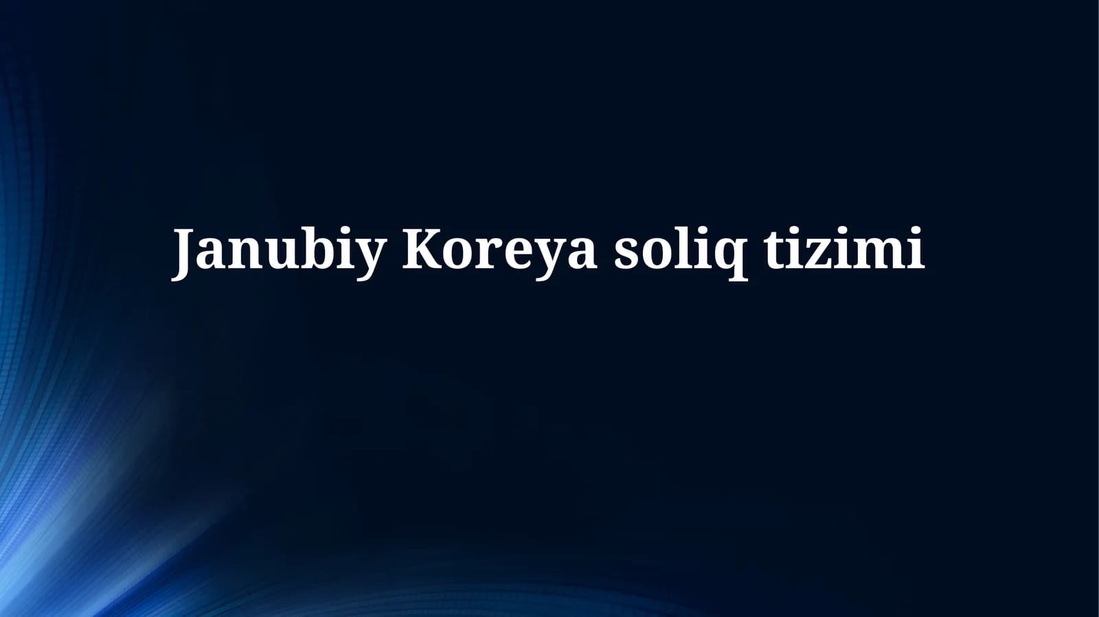 Janubiy Koreyasoliqtizimi