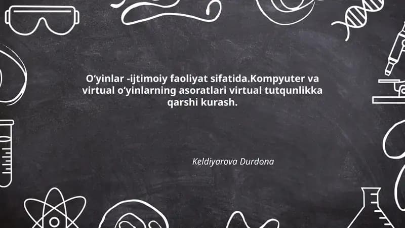 Oʻyinlar va jamiyat: ijtimoiy integratsiya roli