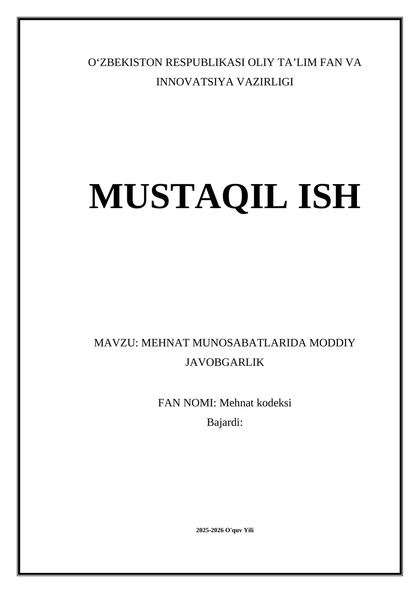 Mehnat kodeksi
