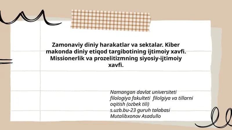 Filolgiya va tillarni oqitish (ozbek tili)