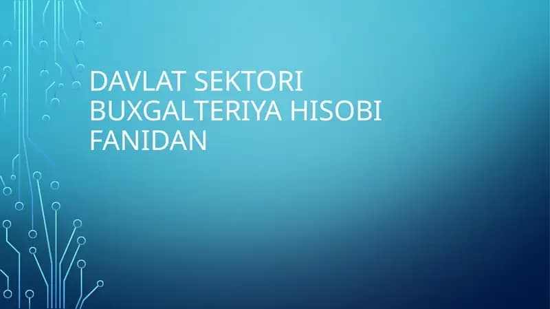 Budjet tashkiloti bosh hisobchisining roli va vazifalari