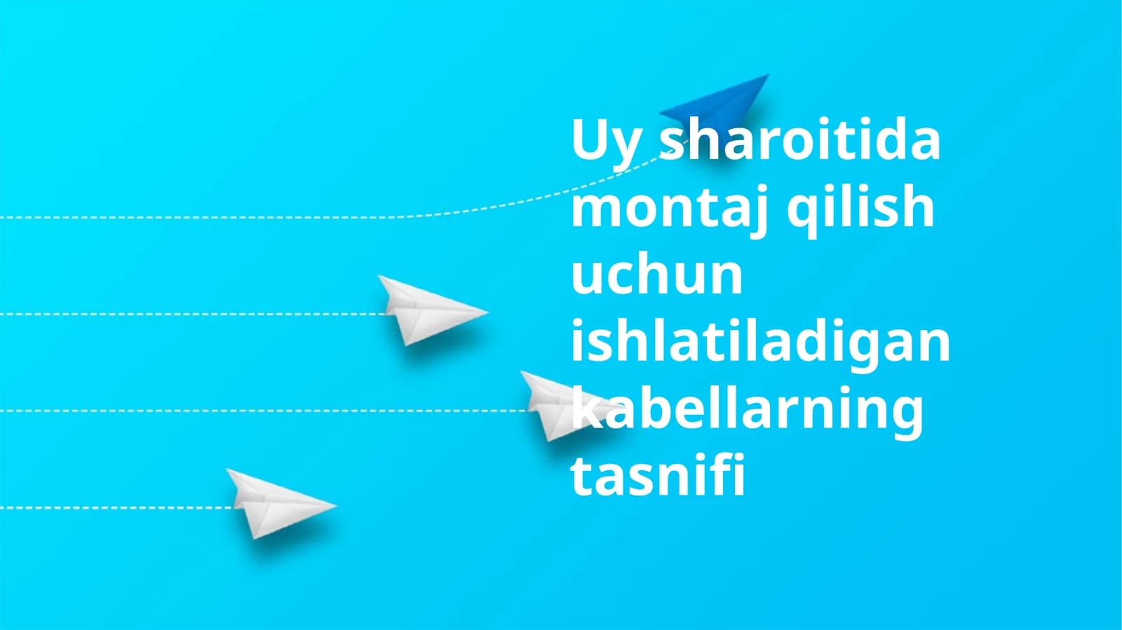 Kabel tanlovi tarmoq tezligiga