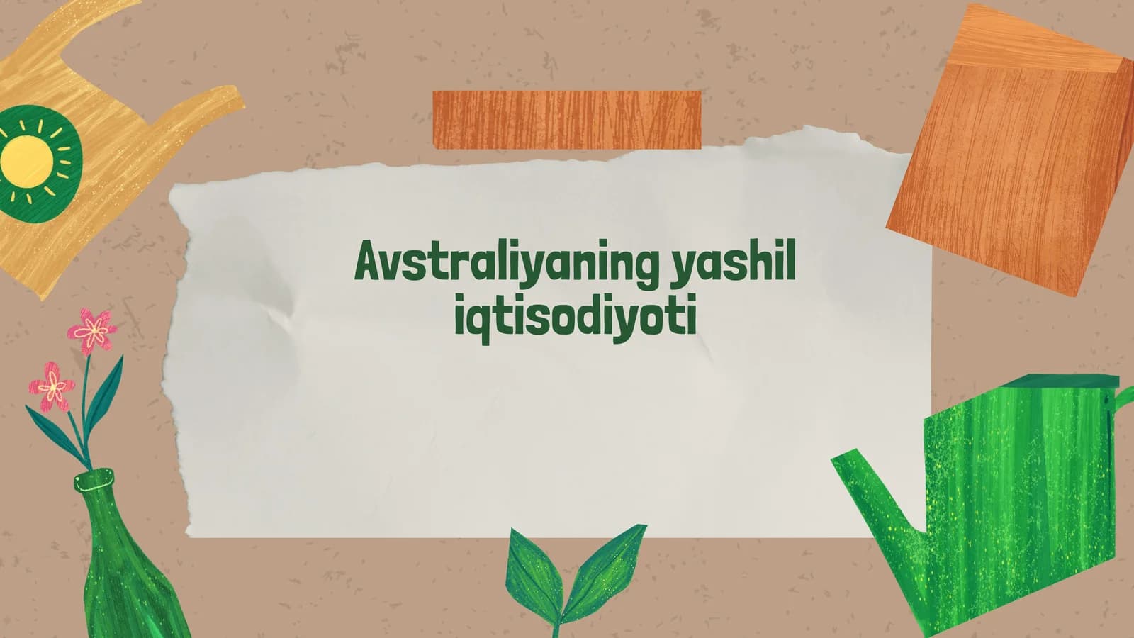 Avstraliyaning yashil iqtisodiyoti