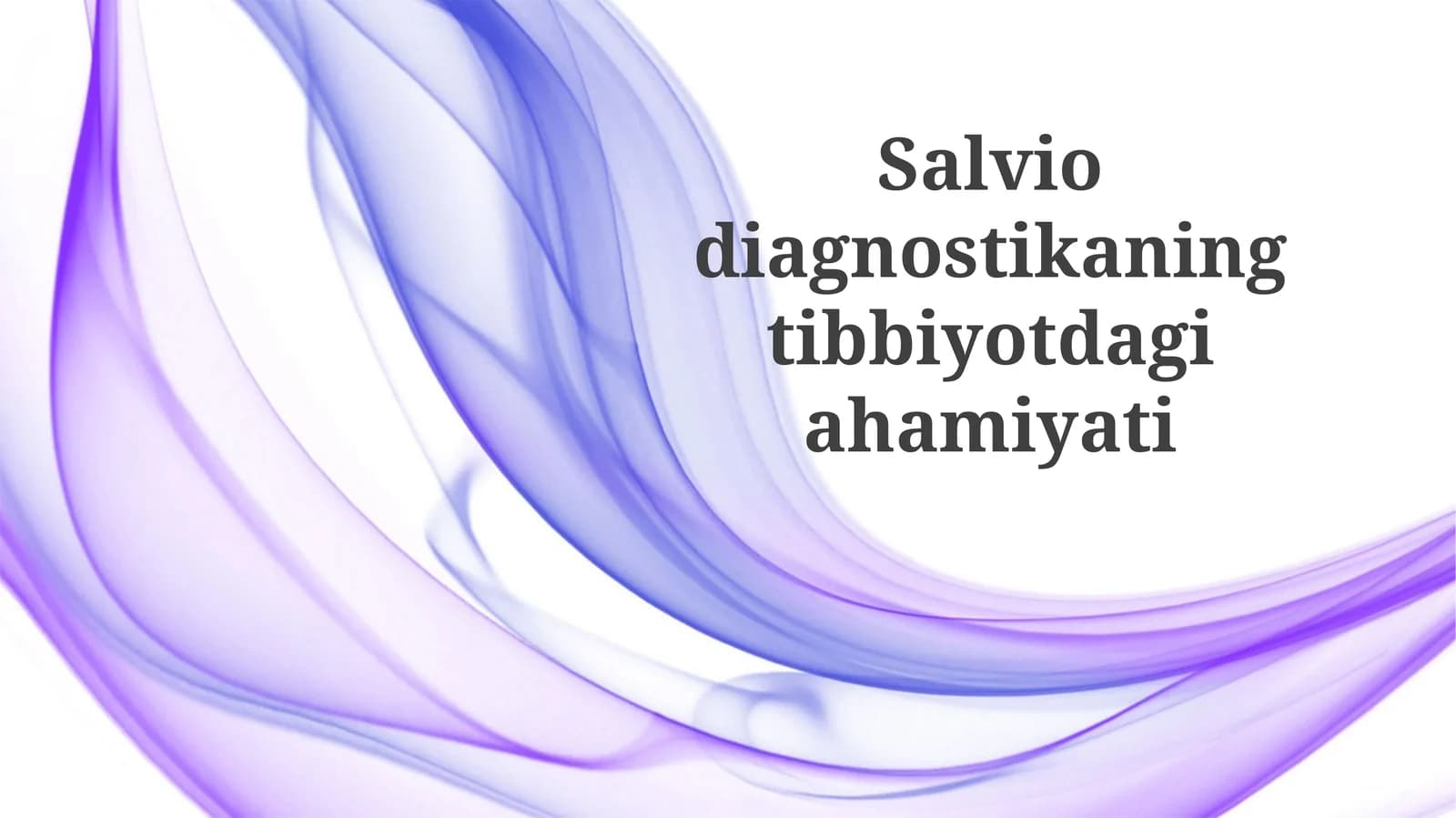 Salvio diagnostikasi