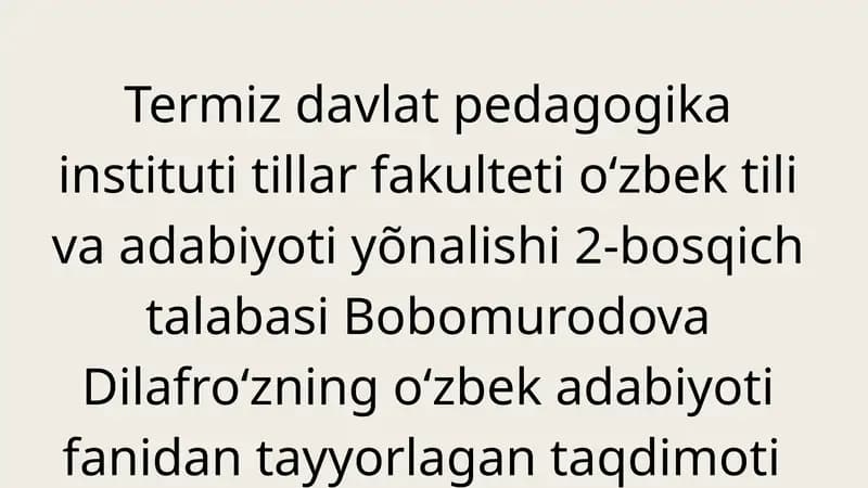 Ahmad Yassaviy va Ahmad Yugnakiy hayoti va ijodining manbalari