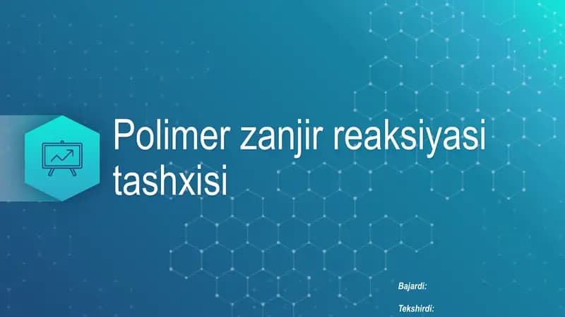 Polimer zanjir reaksiyasi tashxisi
