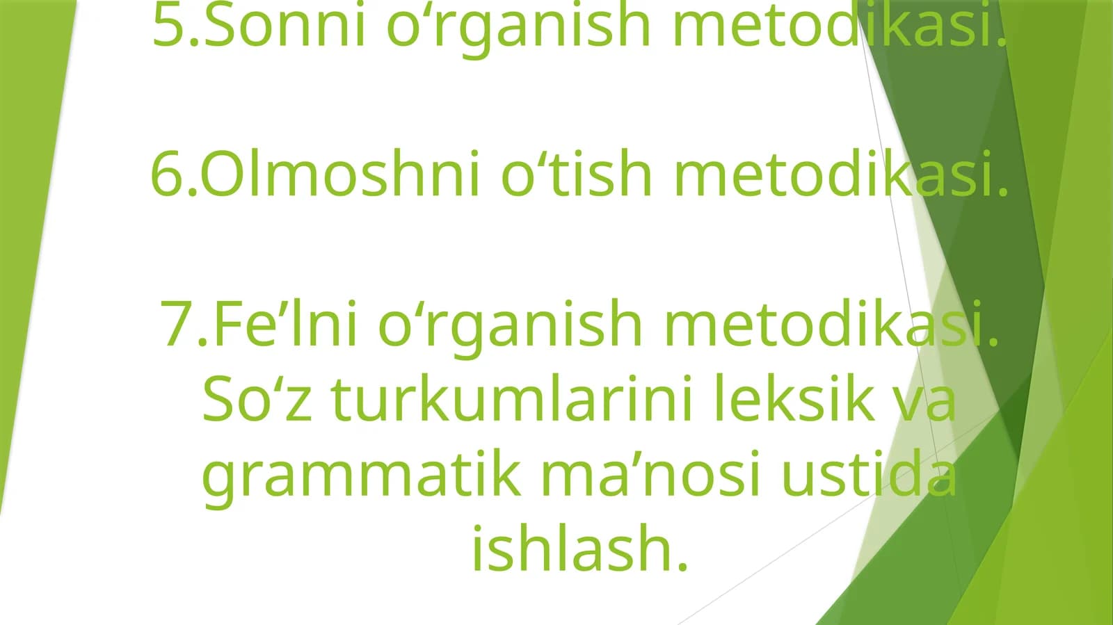 Lug‘at ustida ishlash metodikasi