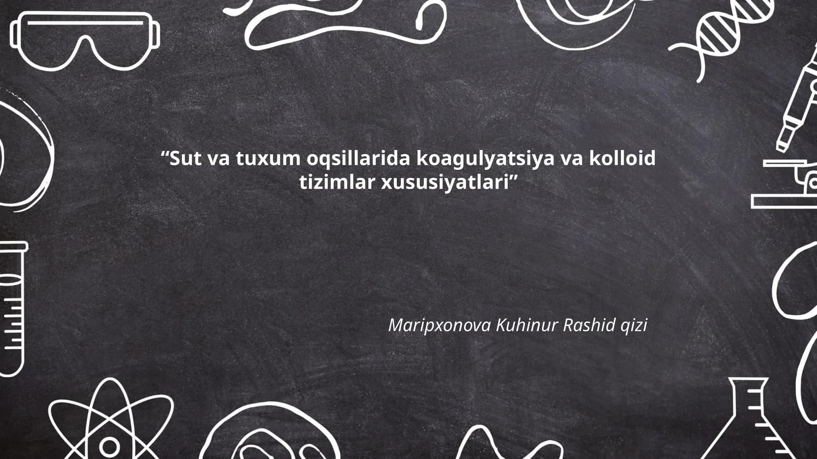 Sut va tuxum oqsillarida koagulyatsiya va kolloid tizimlar xususiyatlari