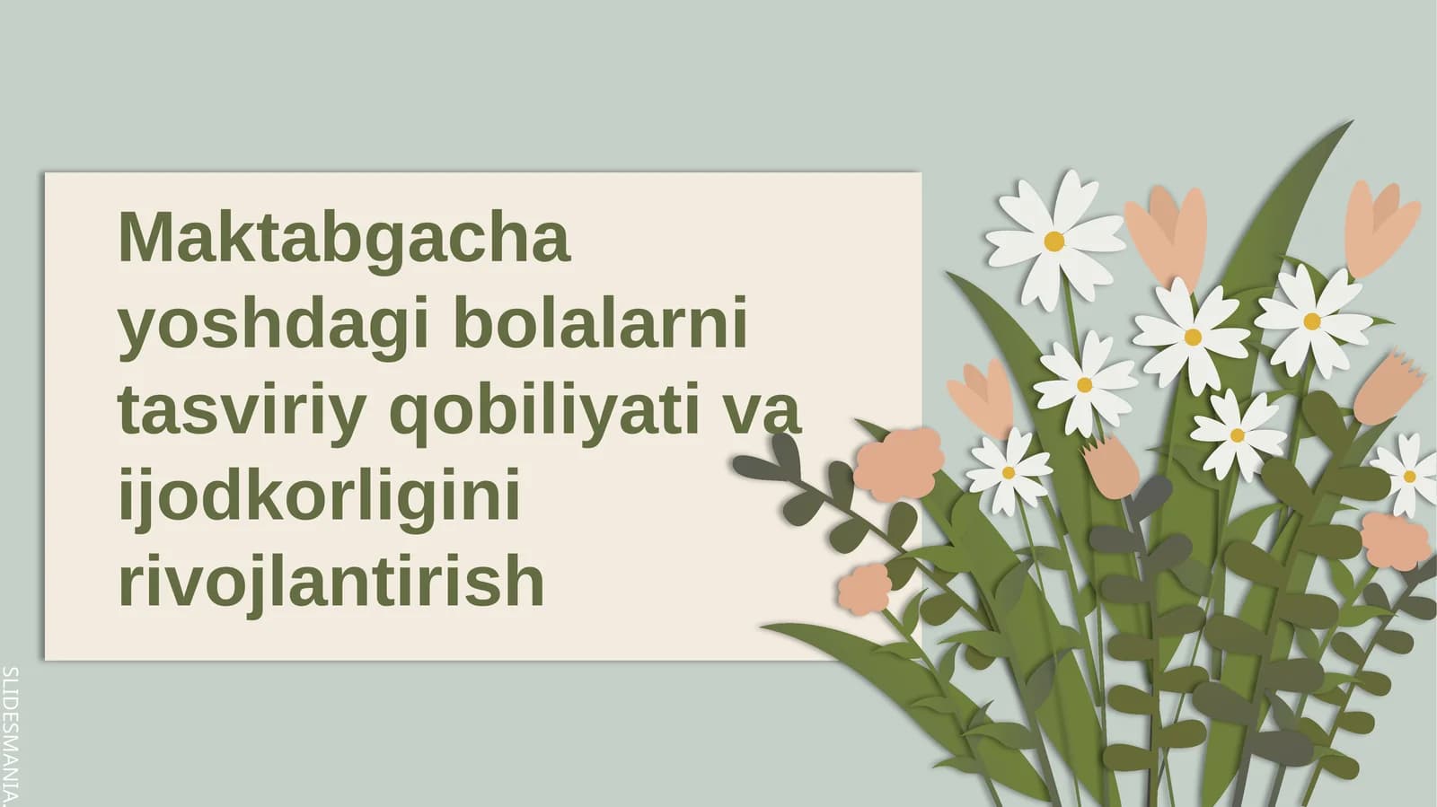 Maktabgacha yoshdagi bolalarni tasviriy qobiliyati va ijodkorligini rivojlantirish