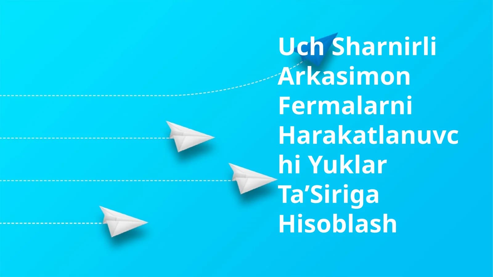 Tuproqda harakatlanuvchi yuklar ta'siri