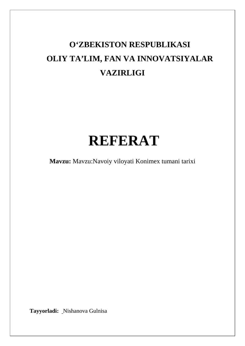 Konimex tumani tarixi