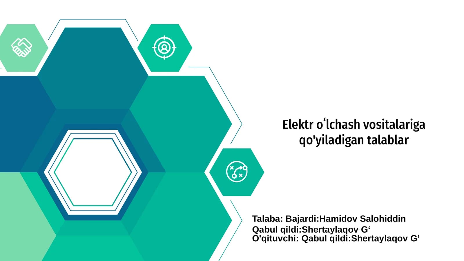 Elektr oʻlchash vositalariga qo'yiladigan talablar