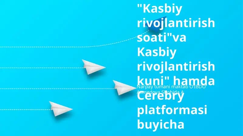 Kasbiy Rivojlanish Soati va Kuni