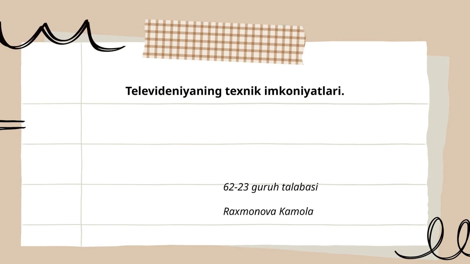 Televideniyaning texnik imkoniyatlari