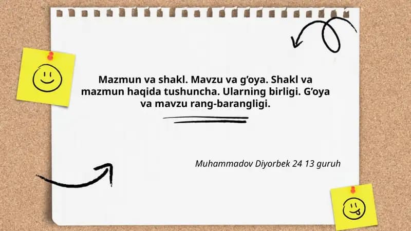 Mavzu va g‘oya