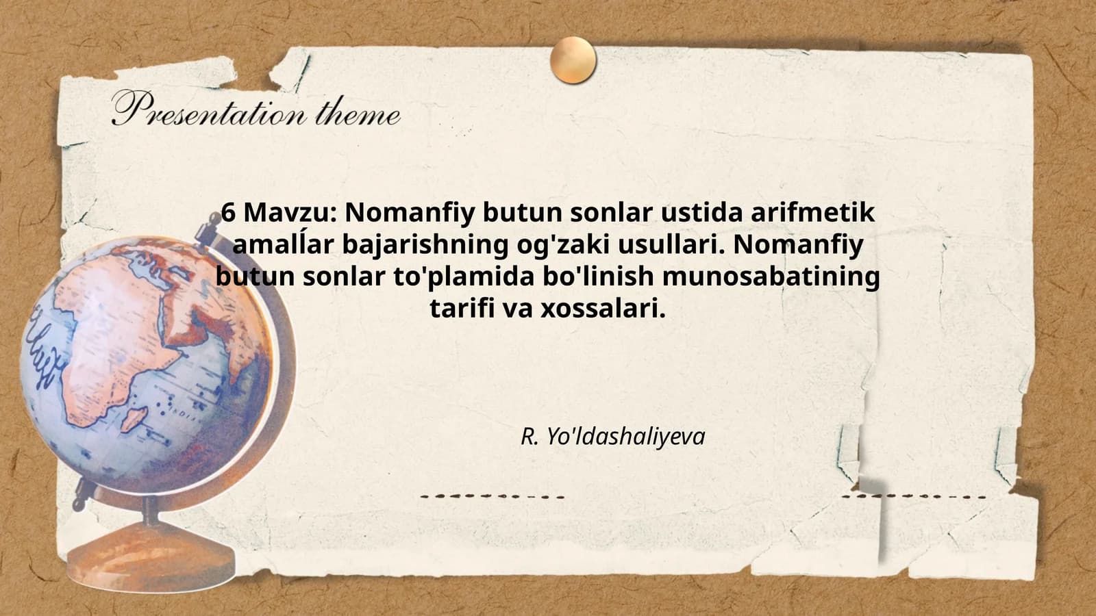 Nomanfiy butun sonlar ustida arifmetik amalĺar bajarishning og'zaki usullari
