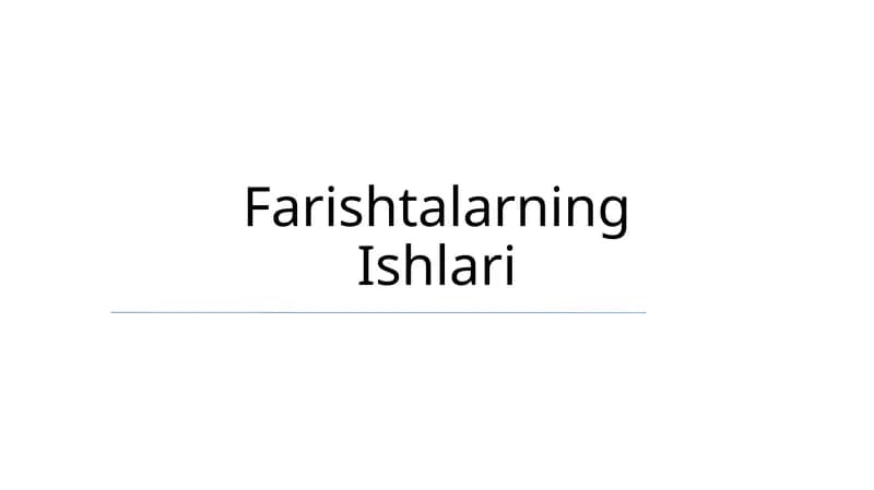 Farishtalarning Ishlari