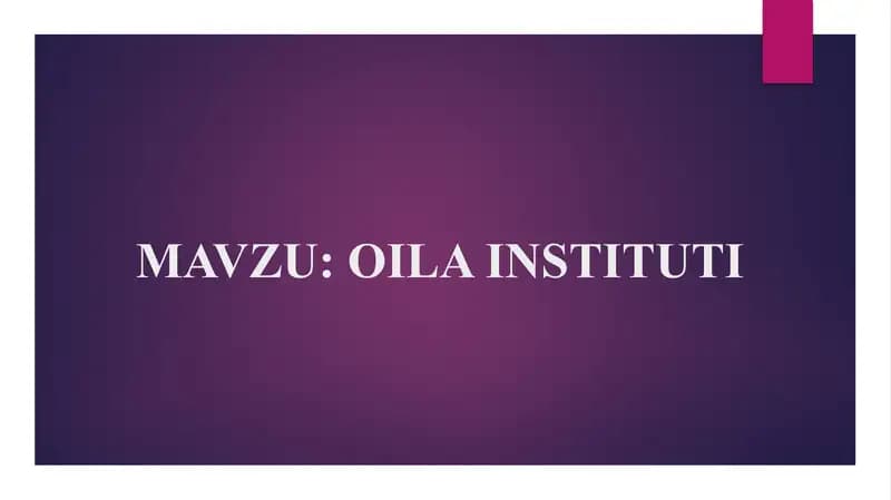 OILA INSTITUTI