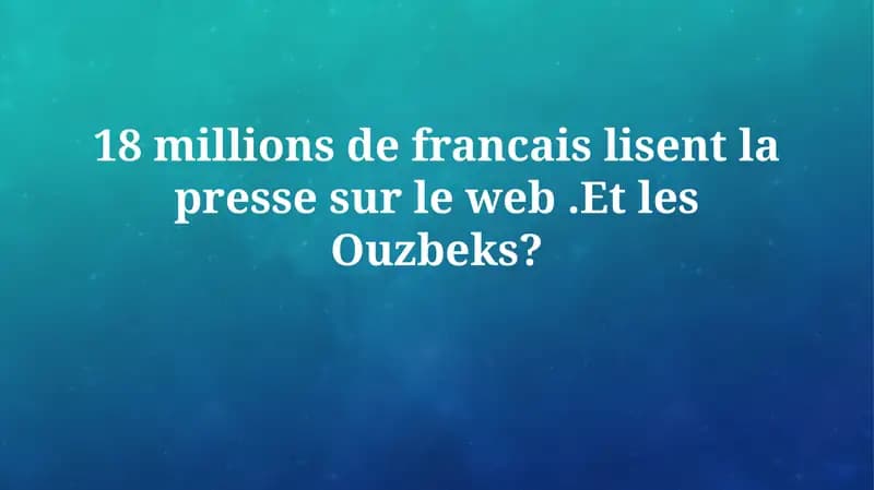 Comparaison France-Ouzbékistan: facteurs socio-économiques et accès à l'information