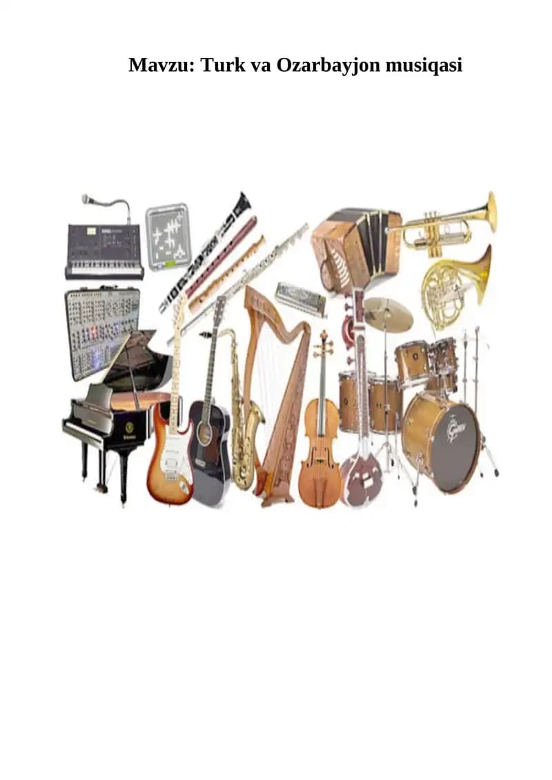 Turk va Ozarbayjon musiqasi