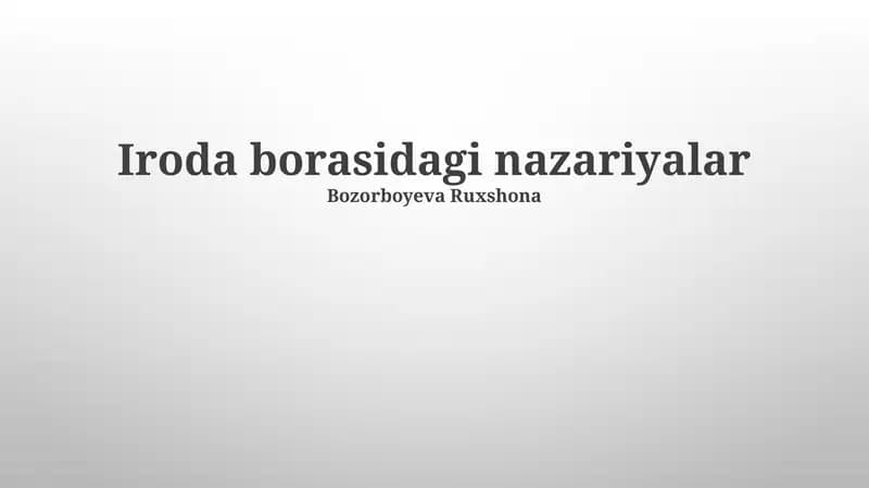 Ofis G'iybatlarining Psixologik Asoslari