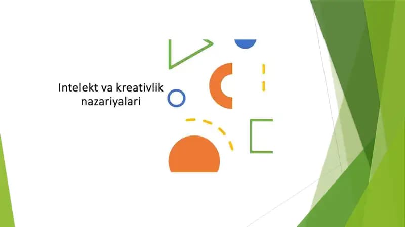Intellekt va kreativlik nazaariyalari