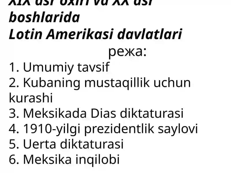 Lotin Amerikasidagi davlatlar tarixi