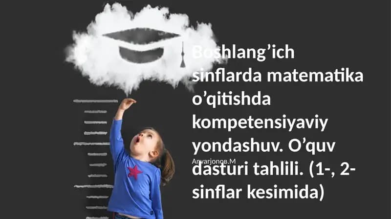 O'quv dasturi tahlili (1-, 2-sinflar kesimida)