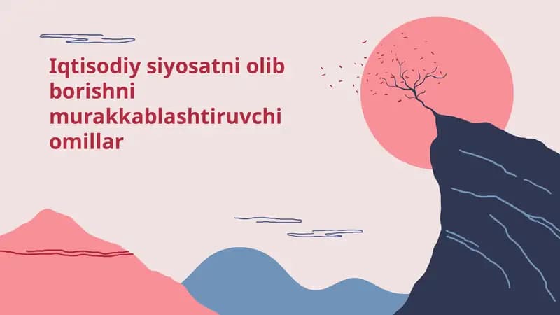Iqtisodiysiyosatniolibborishnimurakkablashtiruvchiomillar