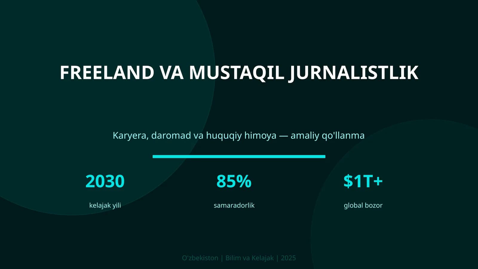 FREELAND VA MUSTAQIL JURNALISTLIK