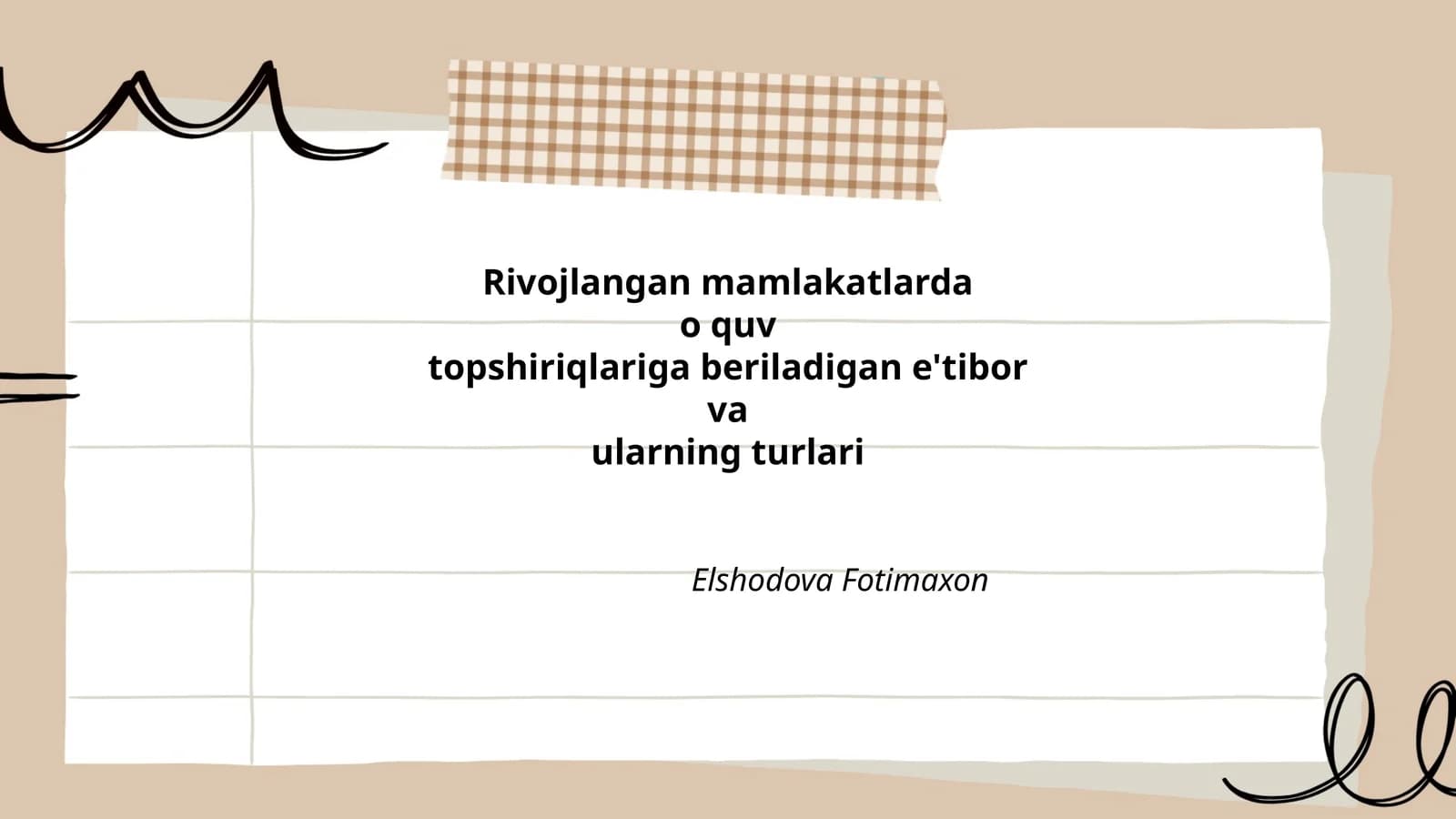 Rivojlangan mamlakatlarda o'quv dasturlarining turlari