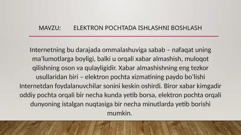 Elektron pochta