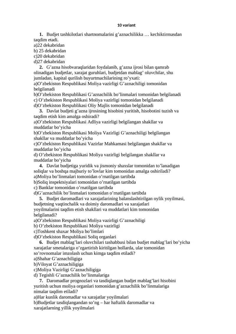 Budjet tashkilotlari shartnomalari