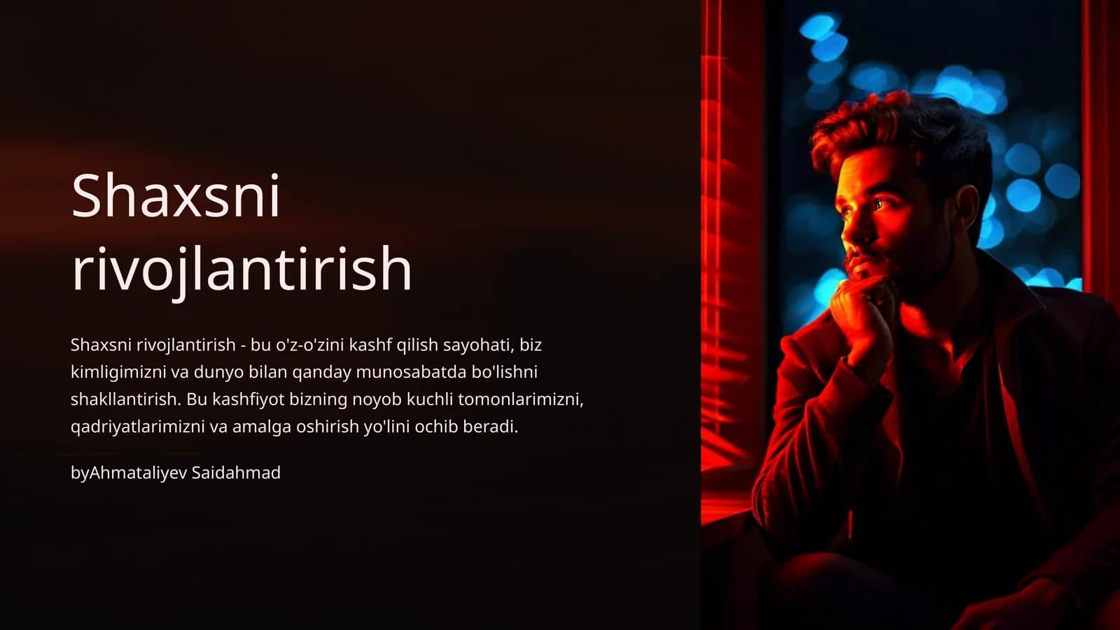 Shaxsni rivojlantirish