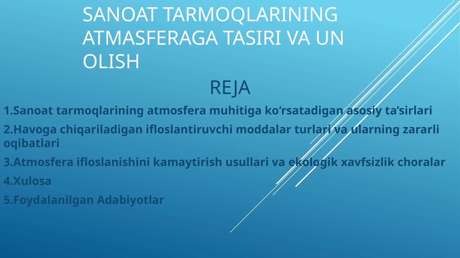 sanoattarmoqlariningatmasferagatasirivaunolish