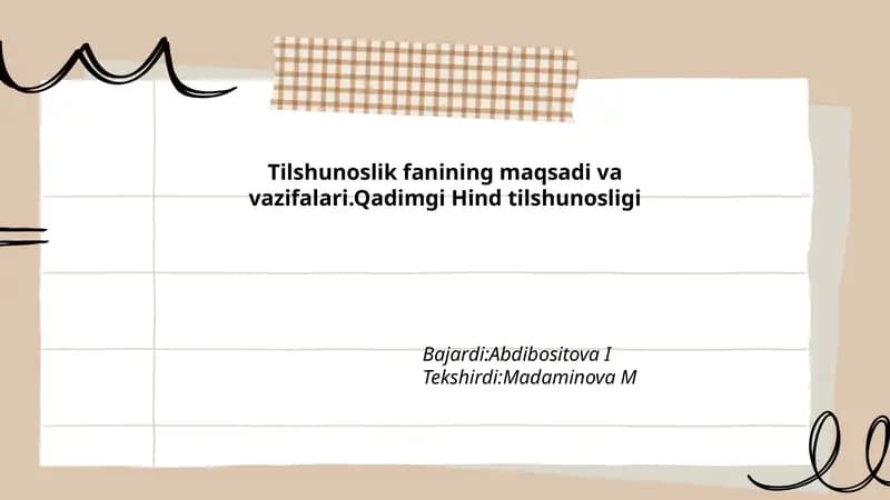 Qadimgi Hind tilshunosligi