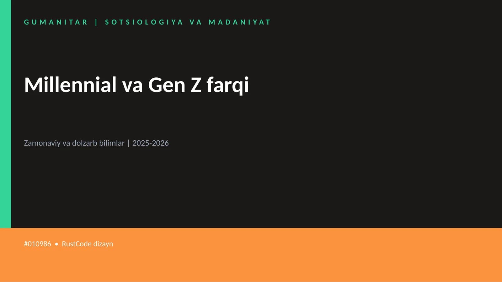 Millennial va Gen Z farqi