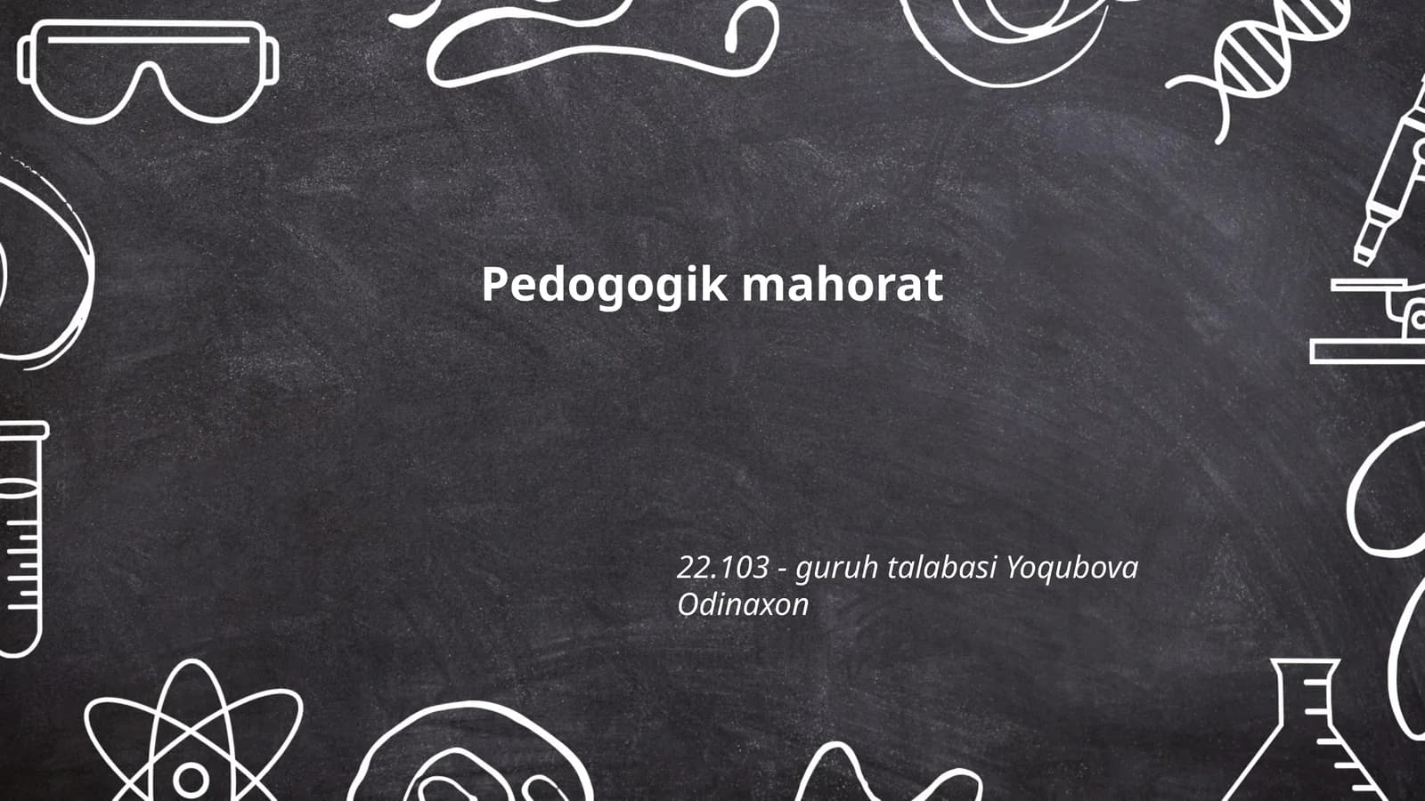Pedagogik texnologiyalarni qo'llash