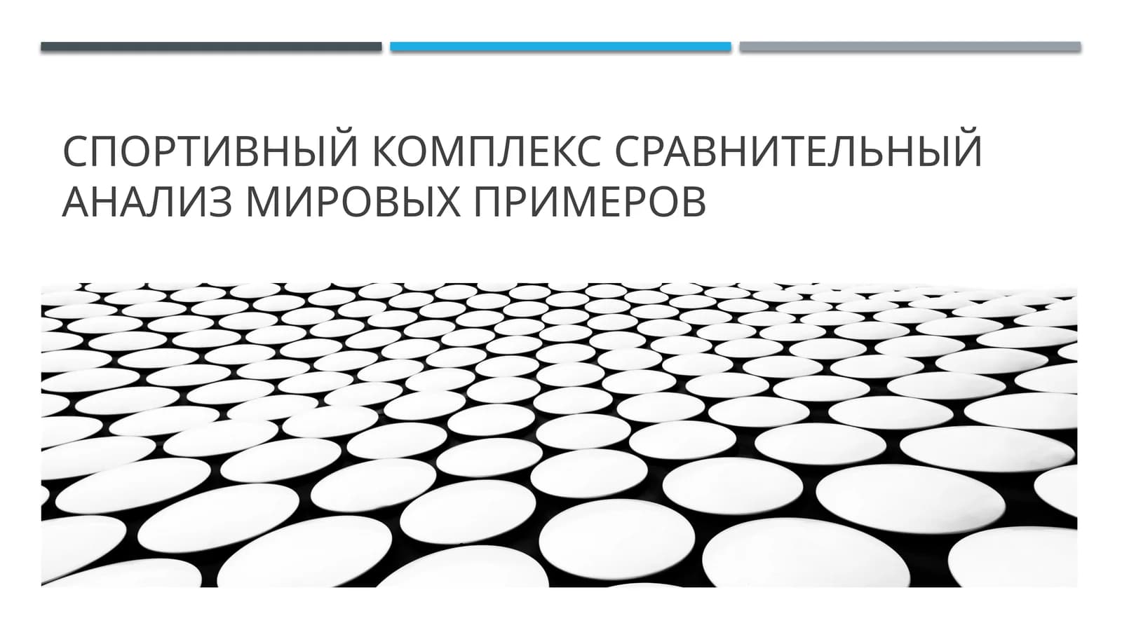 Спортивный комплекс сравнительный анализ мировых примеров