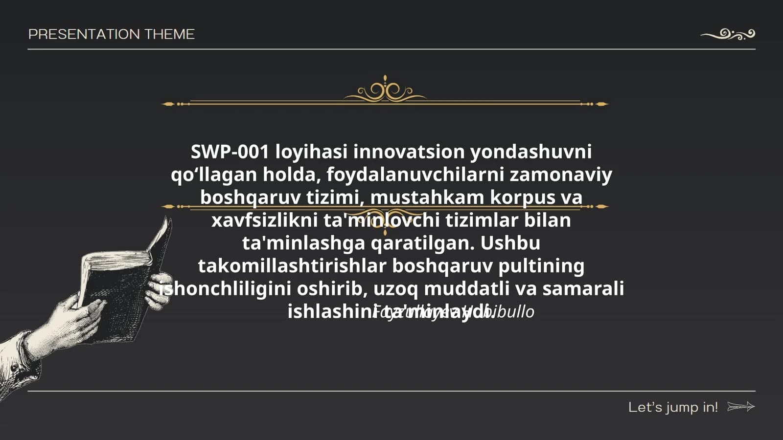 SWP-001 loyihasi