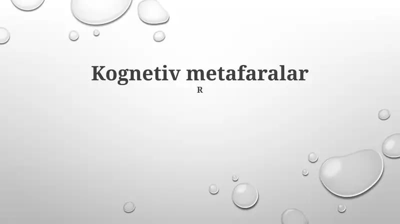 Kognetiv metafaralar