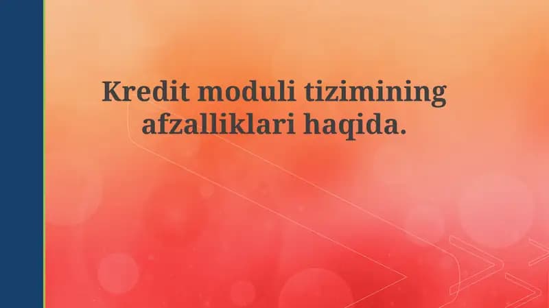 Kredit-modul tizimi