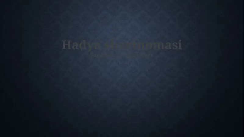Hadya shartnomasi