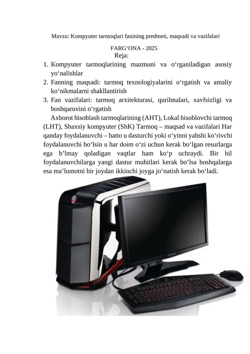Kompyuter tarmoqlari