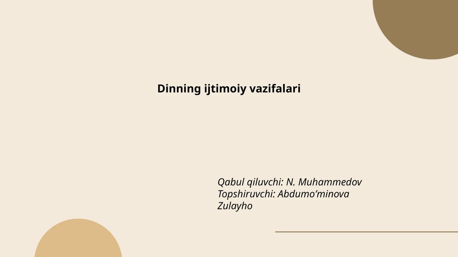 Dinning ijtimoiy vazifalari