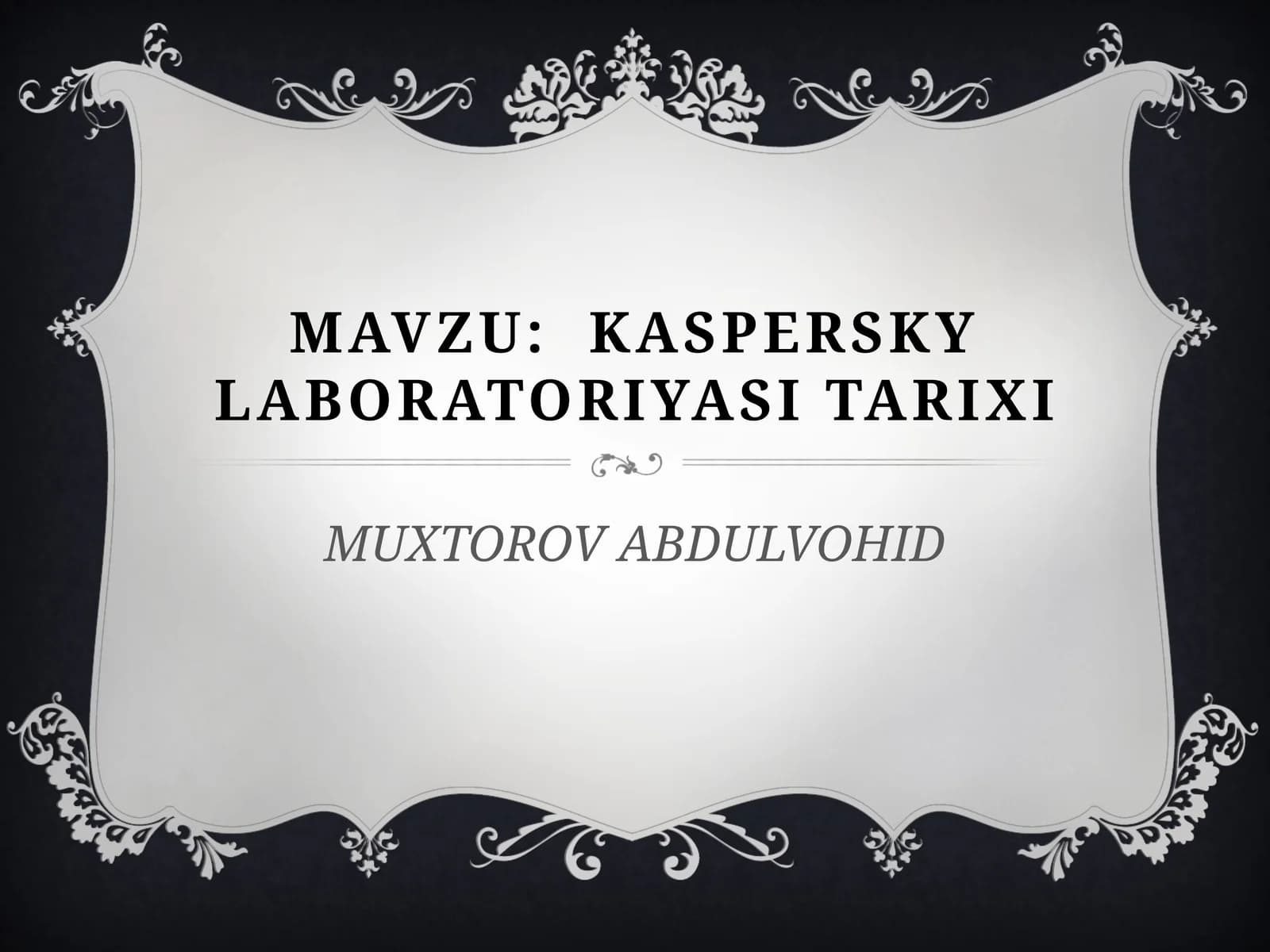 Kasperskiy antivirus -Viruslar kushandasi