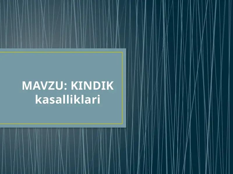 KINDIKkasalliklari