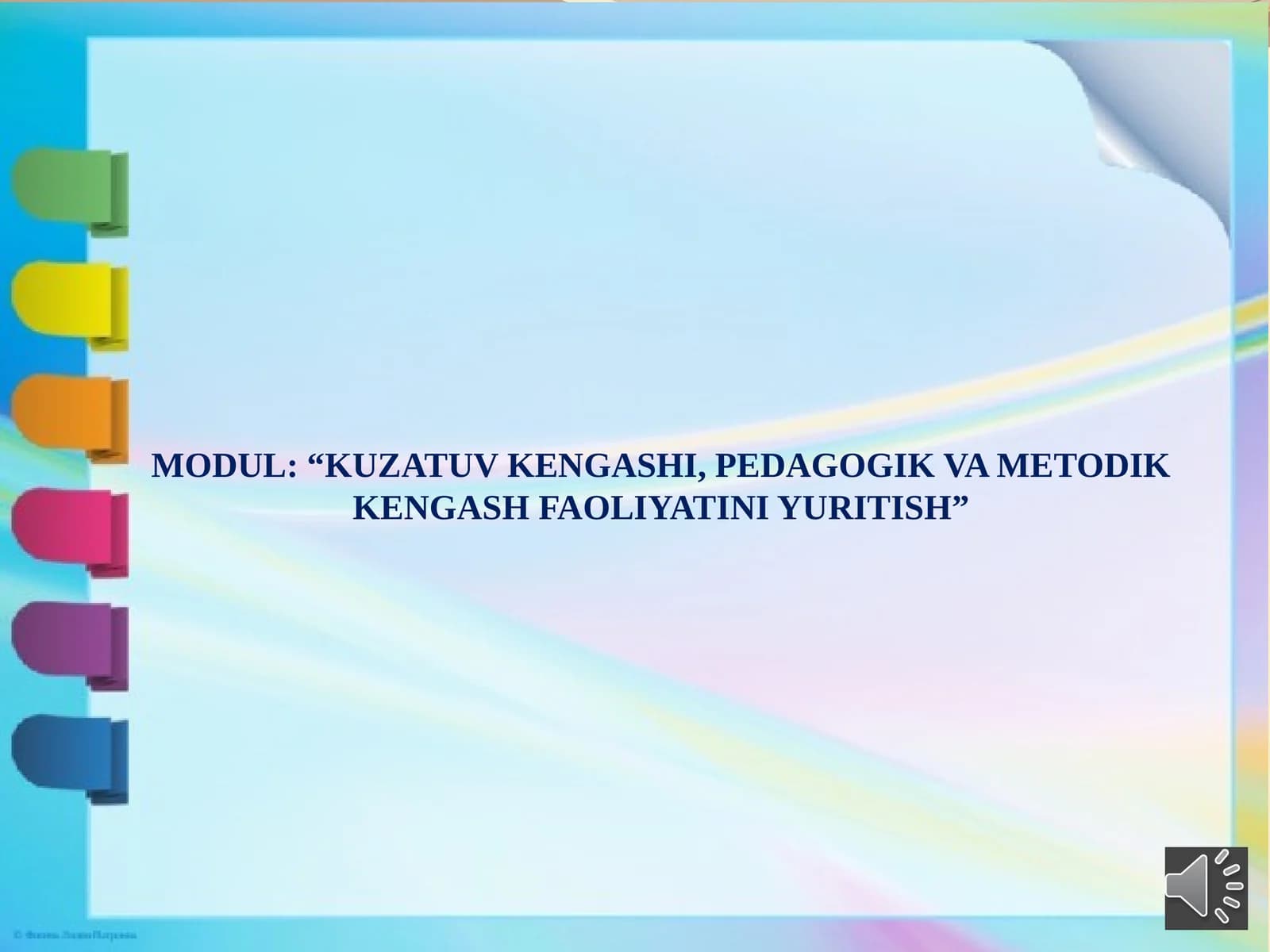 Kuzatuv kengashi, pedagogik va metodik kengash faoliyatini yuritish.