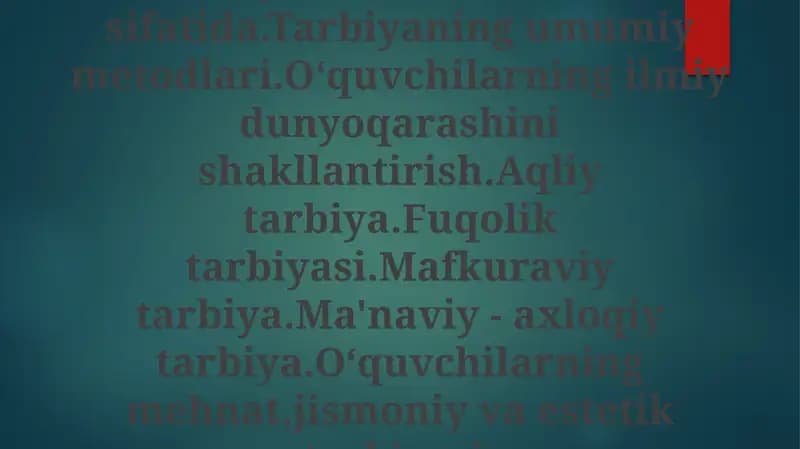 Talabalarning Estetik Tarbiyasi