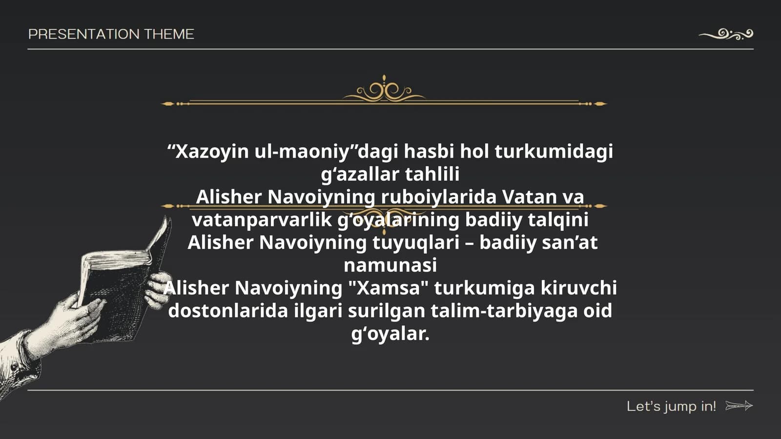 Xazoyin ul-maoniy, Vatan va vatanparvarlik g‘oyalar, Xamsa dostonlarida gʻoyalar